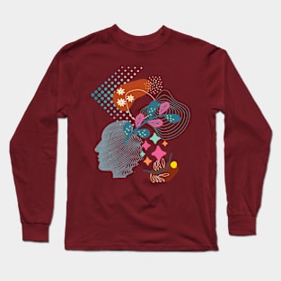 Retro Colorful Long Sleeve T-Shirt